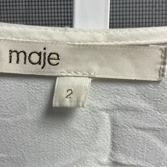Maje off white dress size 2 - Picture 2 of 9
